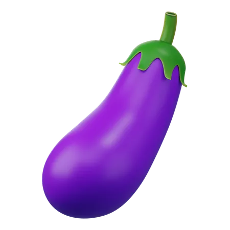 Aubergine  3D Icon