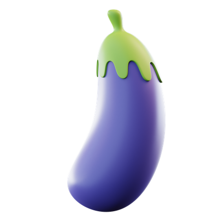 Aubergine  3D Icon