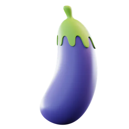 Aubergine  3D Icon