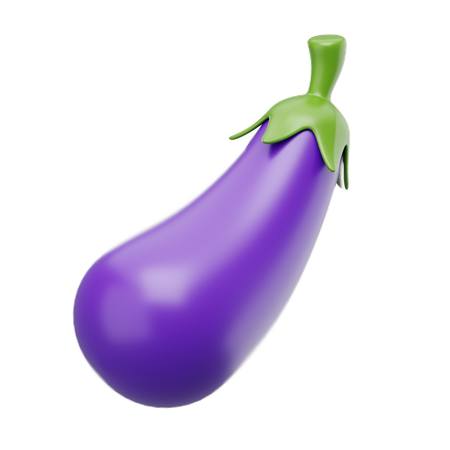 Aubergine  3D Icon