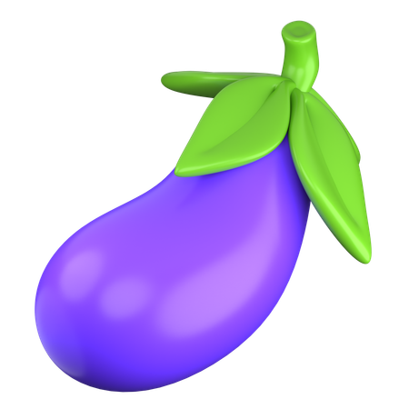 Aubergine  3D Icon