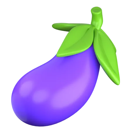 Aubergine  3D Icon