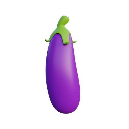 Aubergine  3D Icon