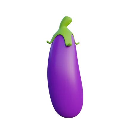 Aubergine  3D Icon