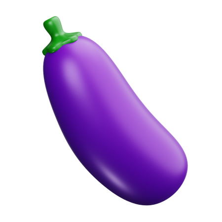 Aubergine  3D Icon