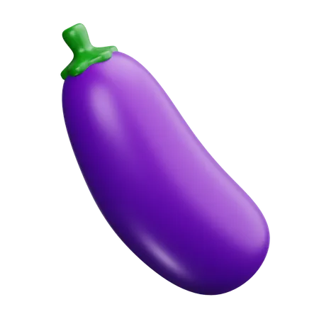 Aubergine  3D Icon