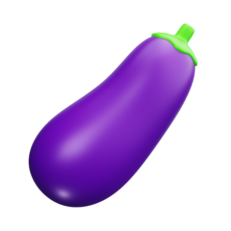 Aubergine  3D Icon