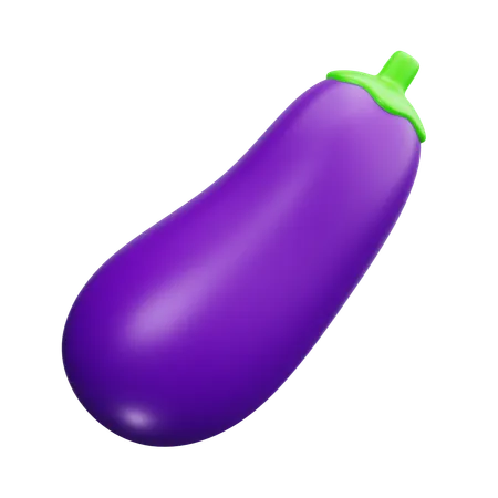 Aubergine  3D Icon