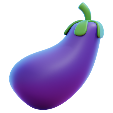 Aubergine  3D Icon