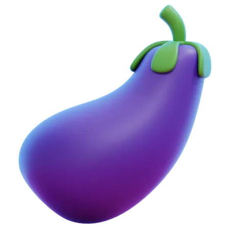 Aubergine  3D Icon