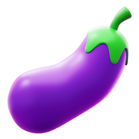 Aubergine  3D Icon