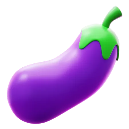 Aubergine  3D Icon