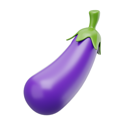 Aubergine  3D Icon