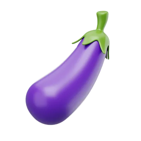 Aubergine  3D Icon