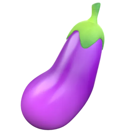 Aubergine  3D Icon