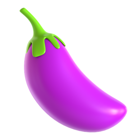 Aubergine  3D Icon