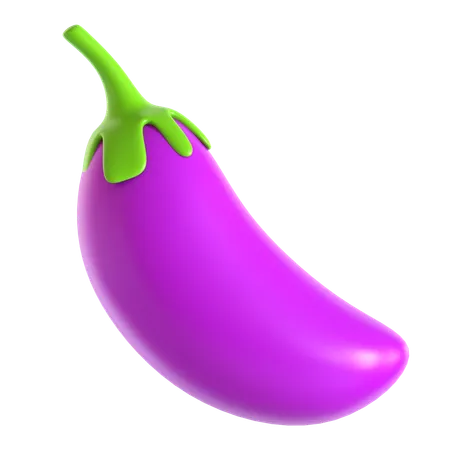 Aubergine  3D Icon