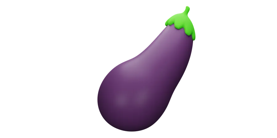 Aubergine  3D Icon