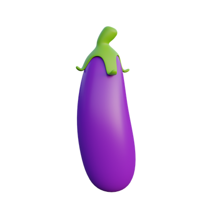 Aubergine  3D Icon