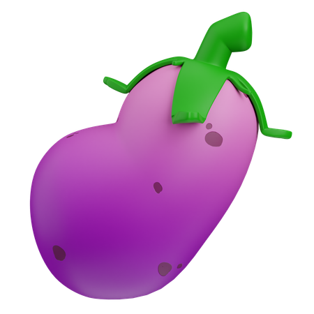 Aubergine  3D Icon