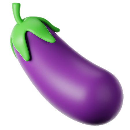 Aubergine  3D Icon