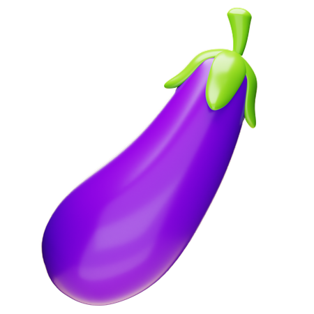 Aubergine  3D Icon