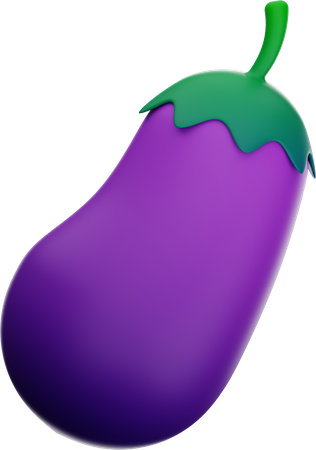 Aubergine  3D Icon