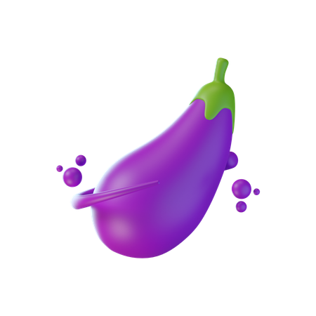 Aubergine  3D Icon