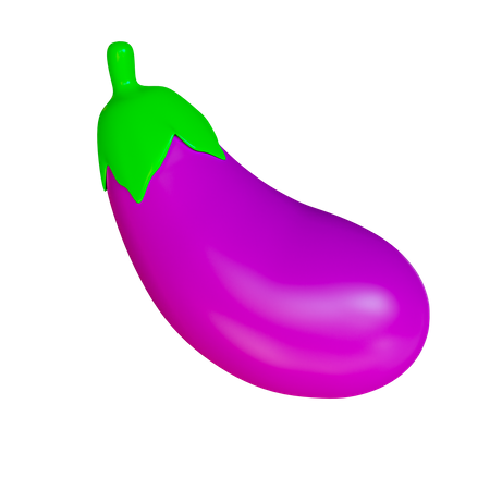 Aubergine  3D Icon