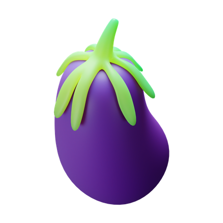 Aubergine  3D Illustration