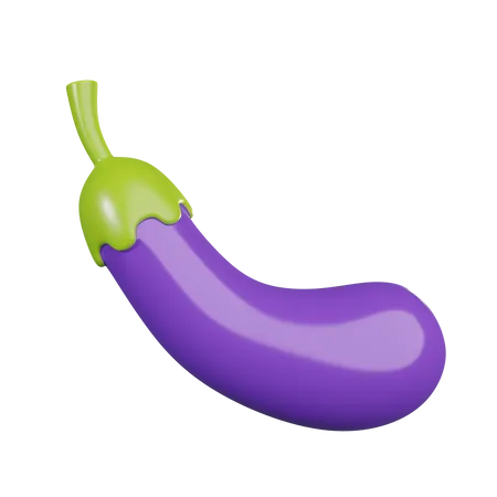 Aubergine  3D Illustration