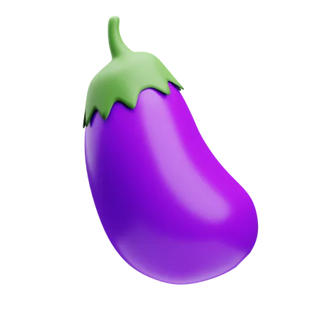 Aubergine  3D Illustration