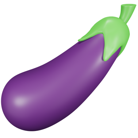 Aubergine  3D Icon