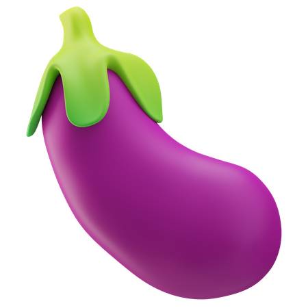 Aubergine  3D Icon