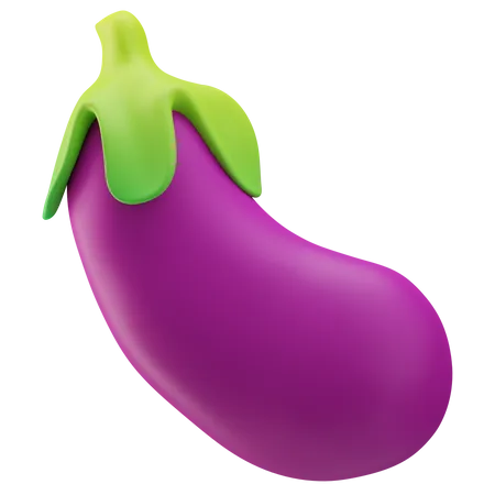 Aubergine  3D Icon