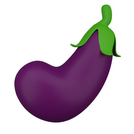 Aubergine  3D Icon