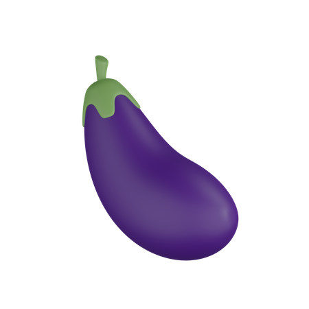 Aubergine  3D Icon