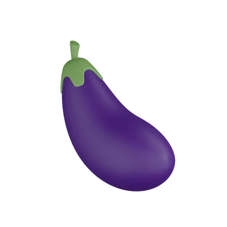 Aubergine  3D Icon