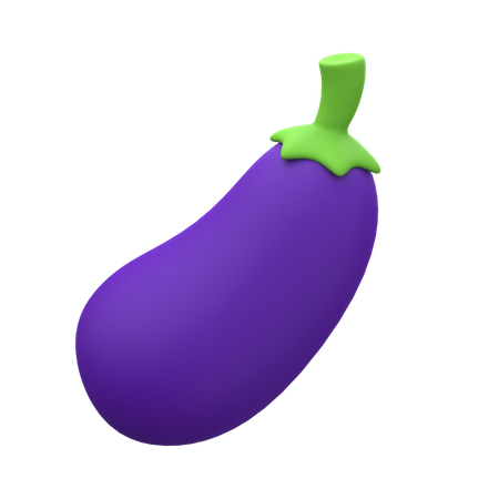 Aubergine  3D Icon