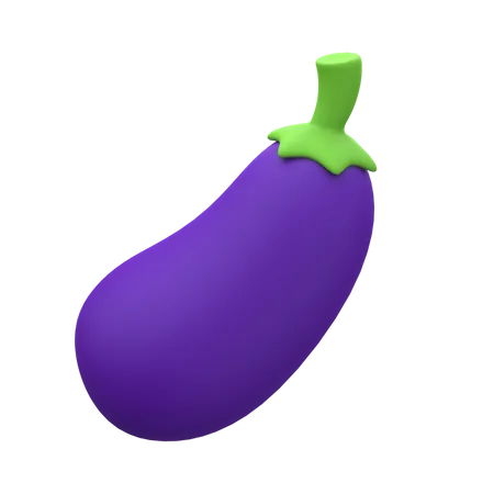 Aubergine  3D Icon