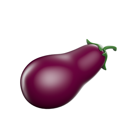 Aubergine  3D Icon