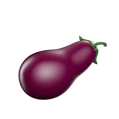 Aubergine  3D Icon