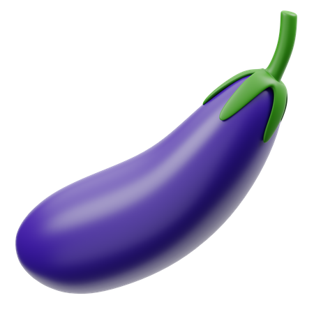 Aubergine  3D Icon