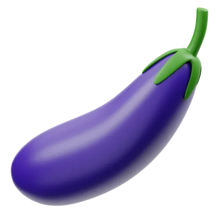 Aubergine  3D Icon