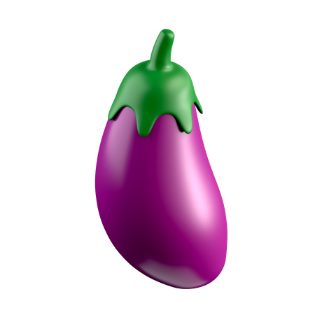 Aubergine  3D Icon