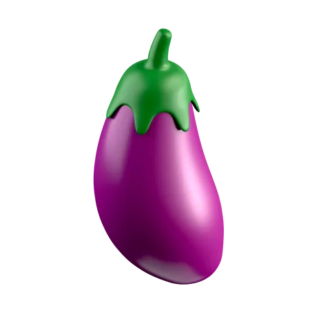 Aubergine  3D Icon