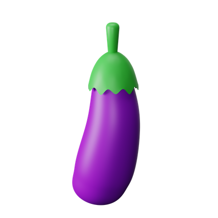 Aubergine  3D Icon