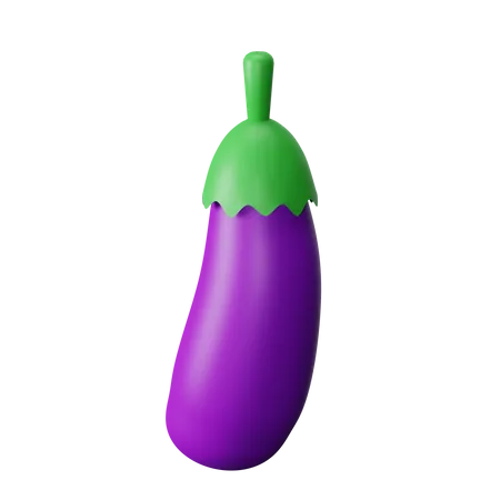 Aubergine  3D Icon