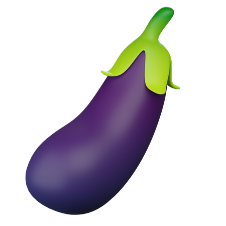 Aubergine  3D Icon