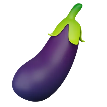 Aubergine  3D Icon